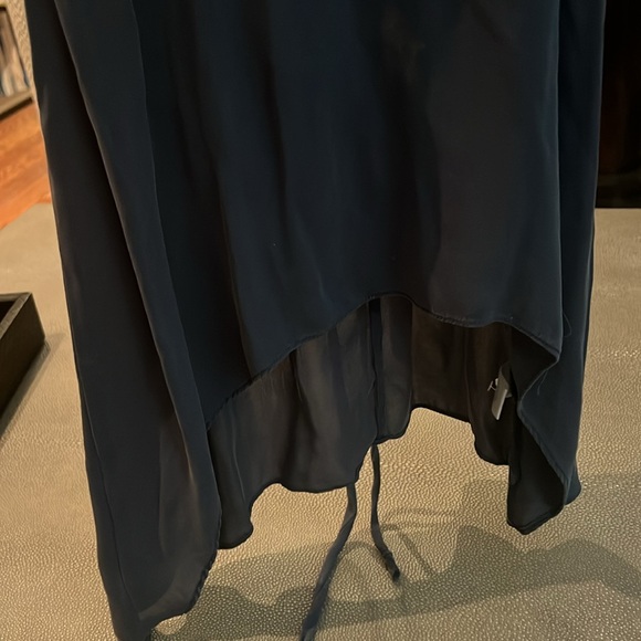 Mason silk navy blouse size 2 - Picture 8 of 8